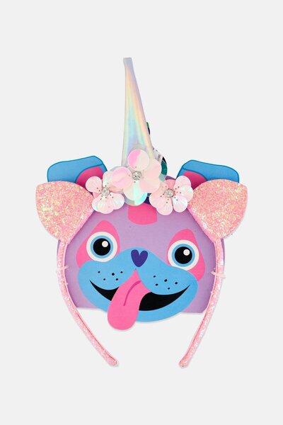 Almar Kids Girl Unicorn Novelty Head Band, Pink