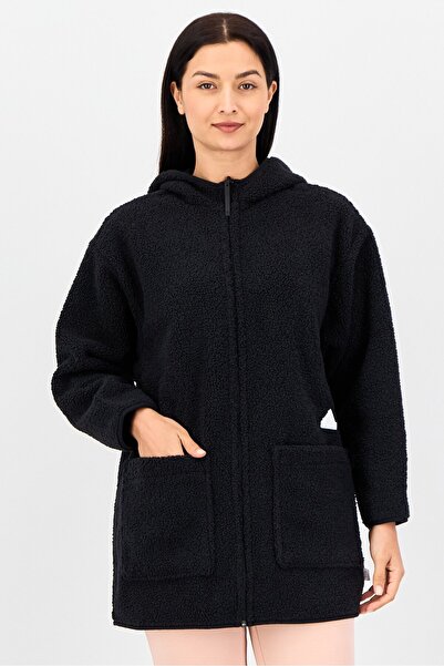 adidas Women Sportswear Fit Brand Logo Full Zip Outdoor Jacket, Black