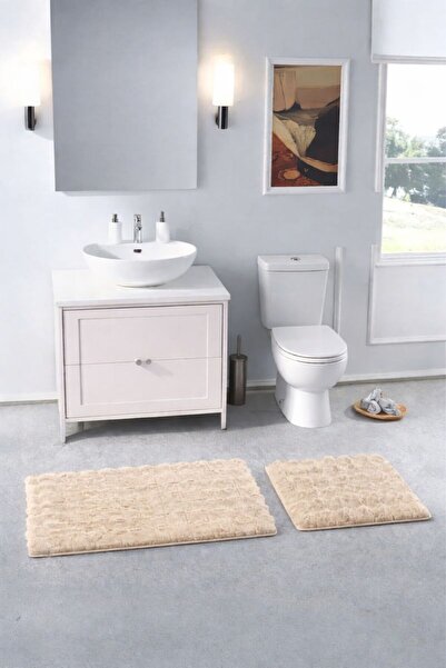 Naturel Collection Χαλάκι μπάνιου Rabbit Feather 2 τεμαχίων με αντιολισθητική...