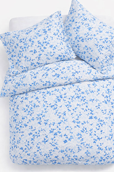 İQON Double Duvet Cover Set Ivy Blue Setçi̇ft