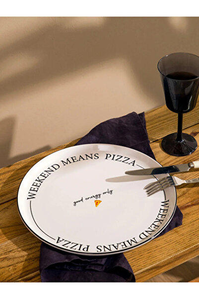 LC Waikiki Lcw Home Mixed Printed Ceramic Serving Plate 28 cm