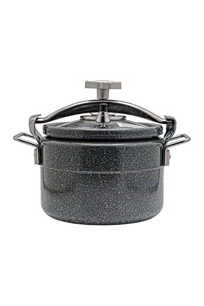 BASURRAH 5 Liters Gray Granite Pressure Cooker
