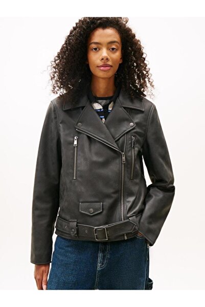 Tommy Hilfiger TJW OVS PU BIKER JACKET EXT
