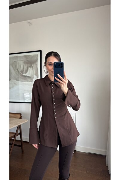 sinemkivanc co BEL OTURTMALI KLASİK YAKA GÖMLEK