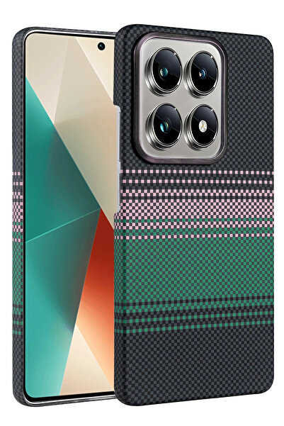 NewFace غطاء ماج سيف (121407) لهاتف شاومي مي 14 تي برو من دي آر إن دي إس - أخضر