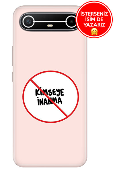 TECNO Spark Slim 5G KM9 Kılıf A Kalite Baskılı Art Silikon Kimseye İnanma