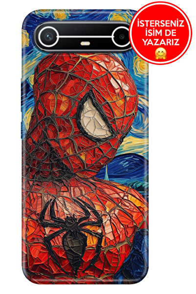 TECNO Spark Slim 5G KM9 Kılıf Rubber Esnek Silikon Tam Koruma Spider777