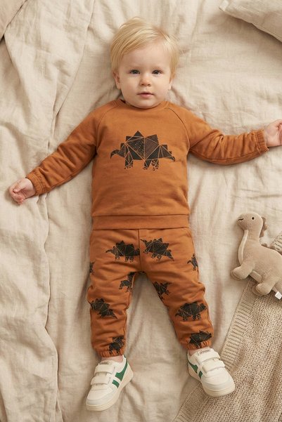 BABY SPORT Baby Boy Suit Cotton Long Sleeve with Elasticated Legs 6-18 Months