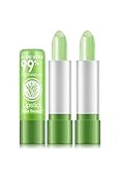Kiss Beauty 2Pcs Aloe Vera Lipstick Magic Temperature Color Change Lip Gloss ...