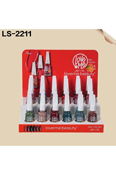 LOVEME BEAUTY طلاء اظافر مناكير بوكس 24 لون غطاء ابيض جديد الوان جذابه