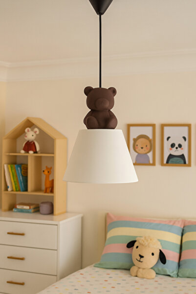 Atsutech Ayı Figürlü Çocuk Odası Sarkıt Avize | Bebek & Çocuk Odası Dekoratif...