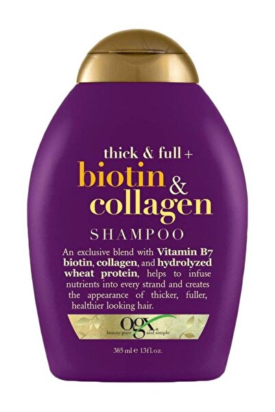 OGX شامبو كثيف غني بالبيوتين والكولاجين 385 مل