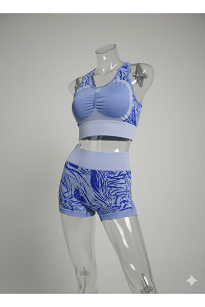 Generic Women's 4-piece colorful bustier set for everyday use - sports bra an...