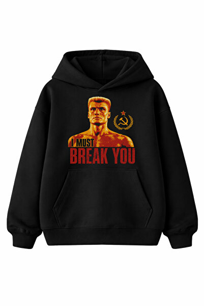 kun inaki ivan Drago Rusya Russia Çekiç Orak Rocky Balboa Baskılı Siyah Unise...