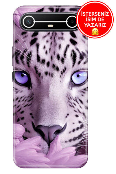 TECNO Spark Slim 5G KM9 Kılıf Trend Desenli Esnek Kapak Beyaz Kaplan