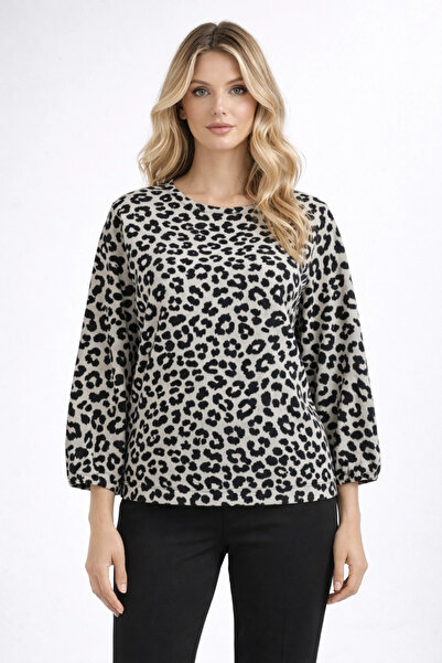 PROTO SUIT Leopard patterned sweatshirt