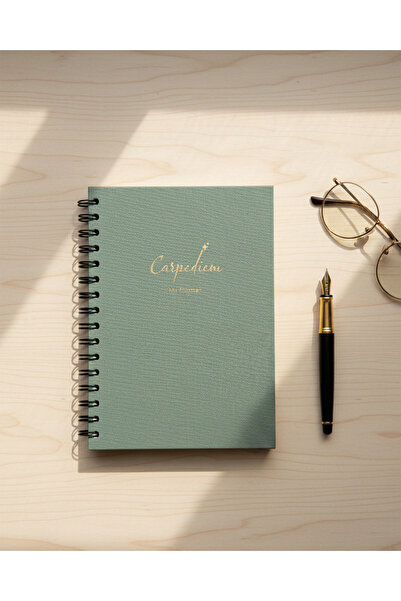 Be Online Carpediem Linen Perpetual Planner Agenda - 160 Pages