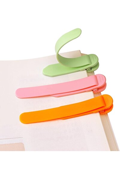 Arabest 3 Pcs Automatic Bookmark, Silicone Book Marks for Reading Women, Men,...