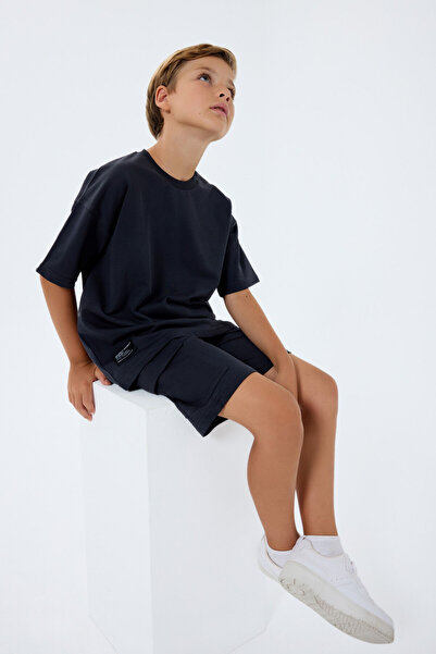 Rolypoly Costum bermudă antracit pentru băiat