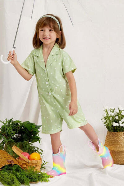 OEM Short Sleeve Jumpsuit for Girls