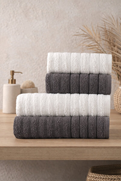 Casnack Violeta Model 4-Piece Bath Towel Set