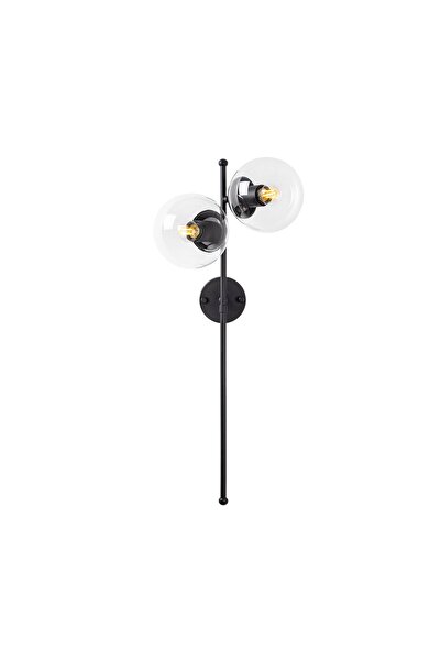 AmberLED Black Metal Body Lighting with Fuzz E14 for Bedroom and Living Room