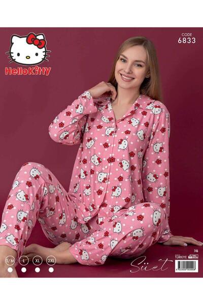 THE SECRET KİSS HELLO KİTY PEMBE KADIN PİJEMA TAKIM