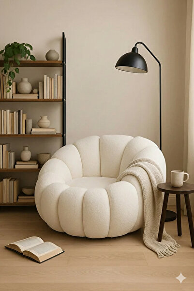 NZONE STORE White cloud chair by Boucle - a modern armchair for the living ro...