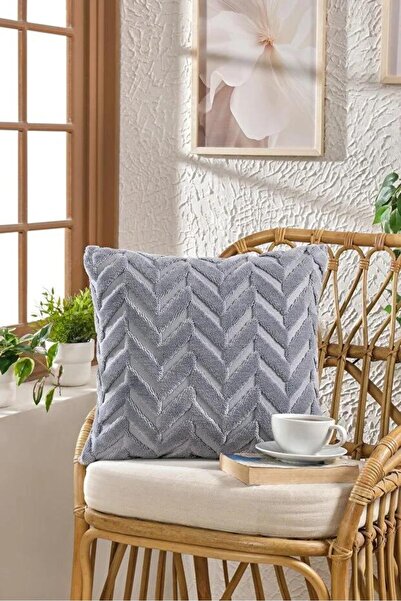 Keremhome Kadife Çift Taraflı Dekoratif Kırlent Kılıfı 45x45 cm - Fermuarlı