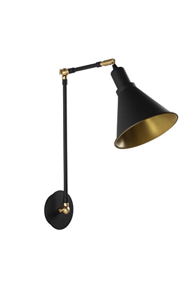 AmberLED Stylish Metal Body Single Sconce with Fuzzy Black E27 Compatible