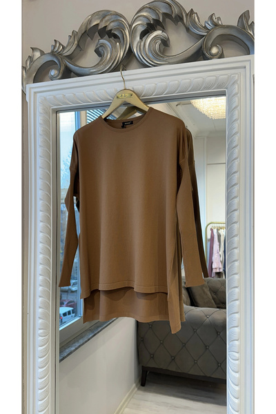 Invee 5879 Knitwear Tunic - Earth