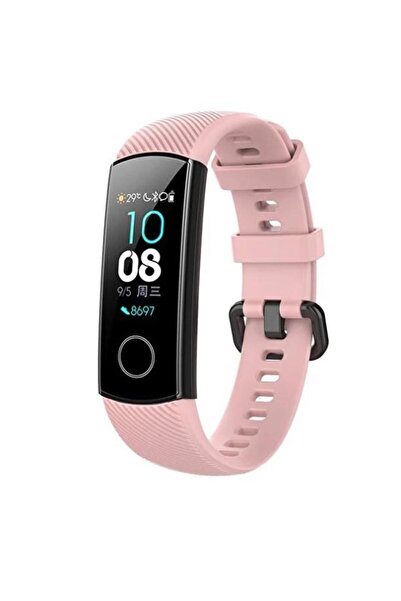 Mi7a Honor Band 4 / Band 5 Akıllı Saat Uyumlu Sportif Çizgili Silikon Kordon/...