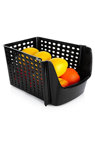 Vilde Black vegetable and fruit storage basket, 29×21×16 cm