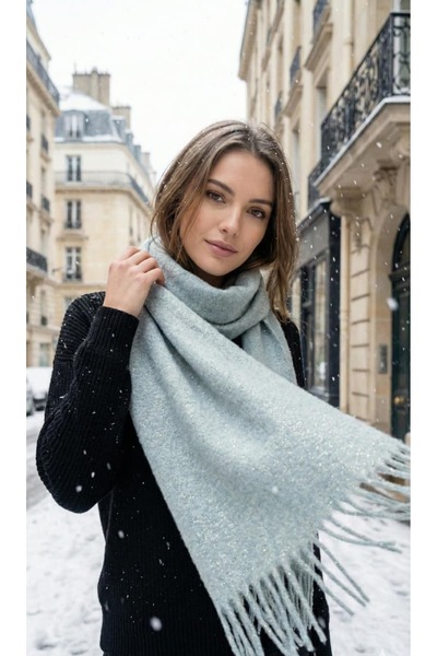 LAGRANZE Şal argintiu pentru femei Elegance