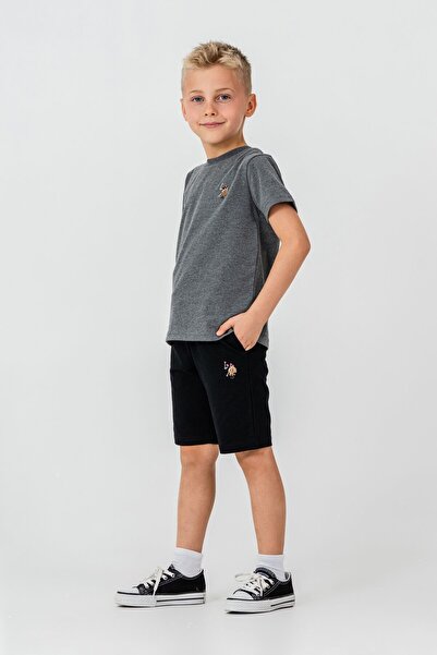 U.S. Polo Assn. U.S. Polo Assn. Boy's Anthracite Bermuda Suit