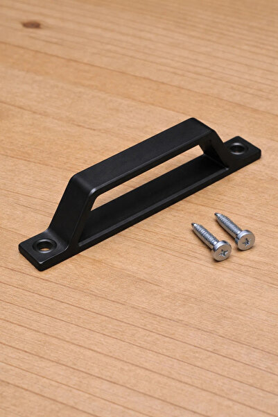 Lollihome PVC Plastik Tutacak D Kol - Siyah - D Kol Kapı/Sineklik Aksesuarı