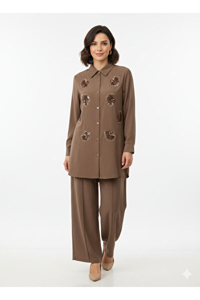 YAREN CLARA طقم يارين كلارا النسائي الأنيق المرصع بالأحجار – موسم جديد، تصميم...