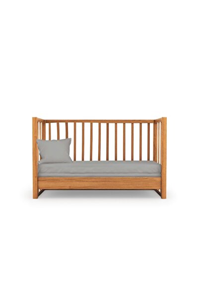 Kanz طقم ملاءة سرير وغطاء وسادة مطاطي للجنسين باللون الرمادي