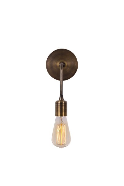 AmberLED Rustic Single Sconce with Metal Body, Reading Corner Lighting, E27 C...