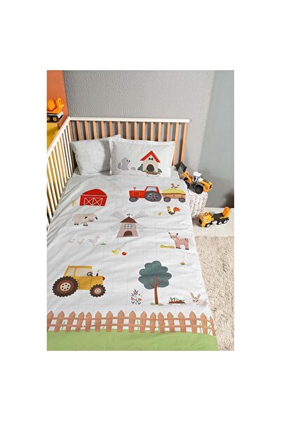 Kanz طقم غطاء لحاف مطبوع للجنسين باللون الأخضر