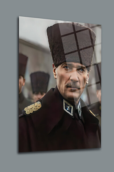 glassartdesign Pictură pe sticlă Ataturk-184