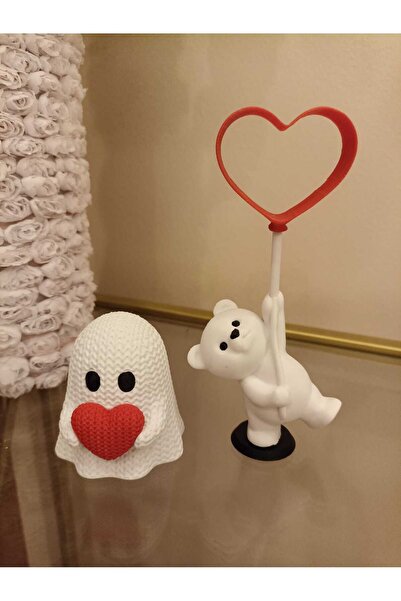smilechild Cute Quality Hearted Ghost and Hearted Teddy Bear 6 -15Cm Valentin...