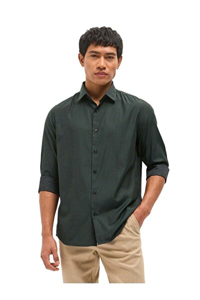 The Bear House Men's long Sleeve Shirt, breathable, soft comfort Fabric