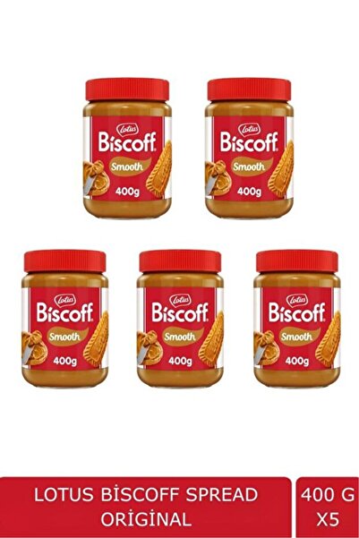 Lotus Biscoff Creamy Sürülebilir Krem 400 g x5 – Karamelize Bisküvi Lezzetli ...