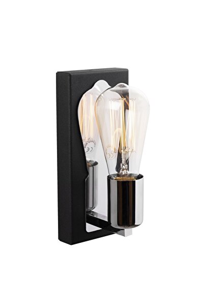 AmberLED Rustic Single Pendant Lamp Chandelier with Tufts Black E27 Compatible