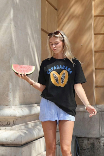 New Shine تي شيرت مطبوع للجنسين من كوبيكابانا