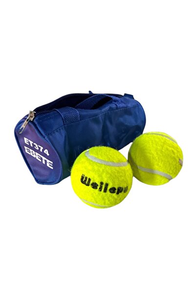 HEPİTOP Başlangıç Seviye Antrenman İçin 2 Adet Çantalı Tenis Topu Kedi Köpekl...