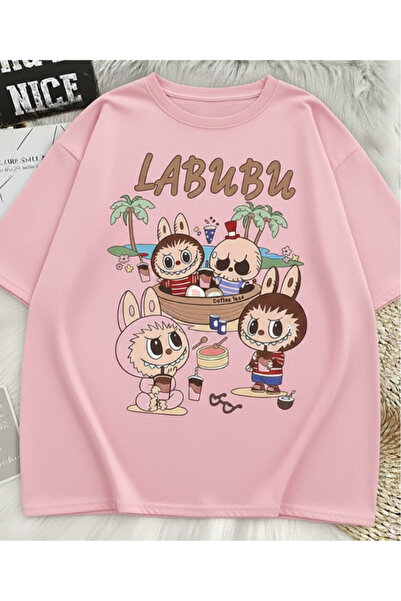 New Shine تي شيرت مطبوع للجنسين من لابوبو