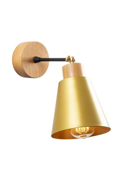 AmberLED Stylish Metal Body Single Pendant Lighting Gold E27 Compatible for B...