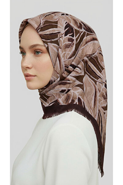 Karaca Eşarp Karaca Winter Wool Scarf - Brown / Cream